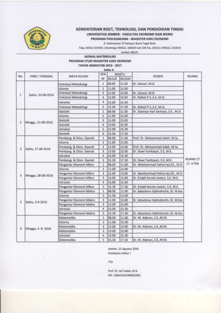 jadwal matrikulasi MIE_001