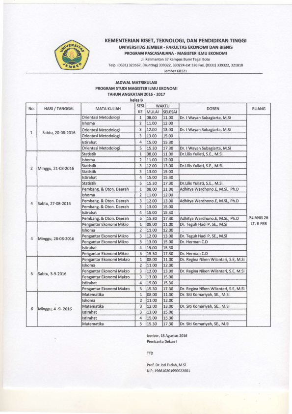 jadwal matrikulasi MIE_002