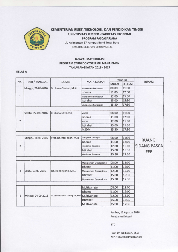 Jadwal Matrikulasi S3 Manajemen_001