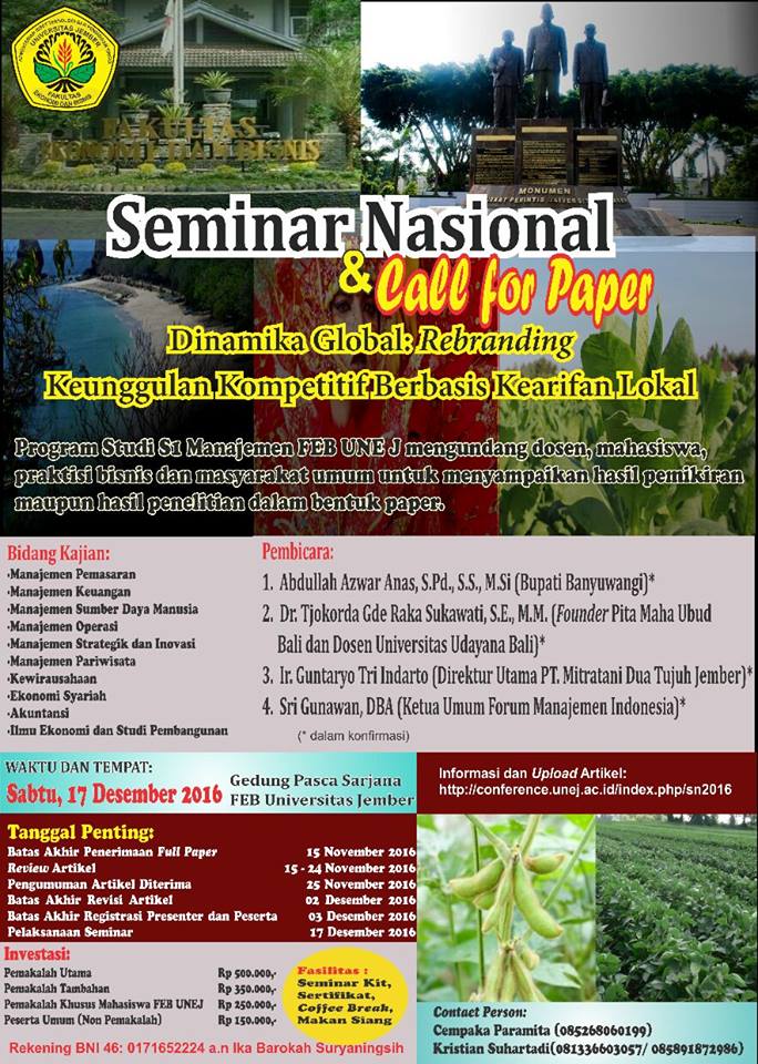 Seminar Nasional dan Call for Papper