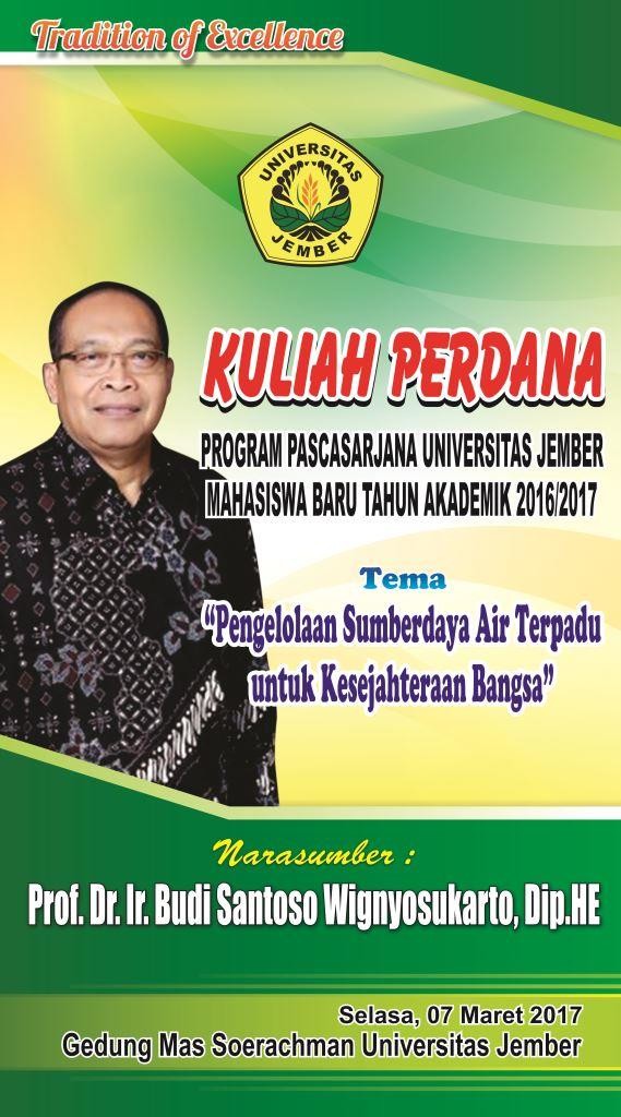 kuliah perdana pasca unej