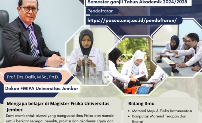 S2 FISIKA FMIPA UNEJ