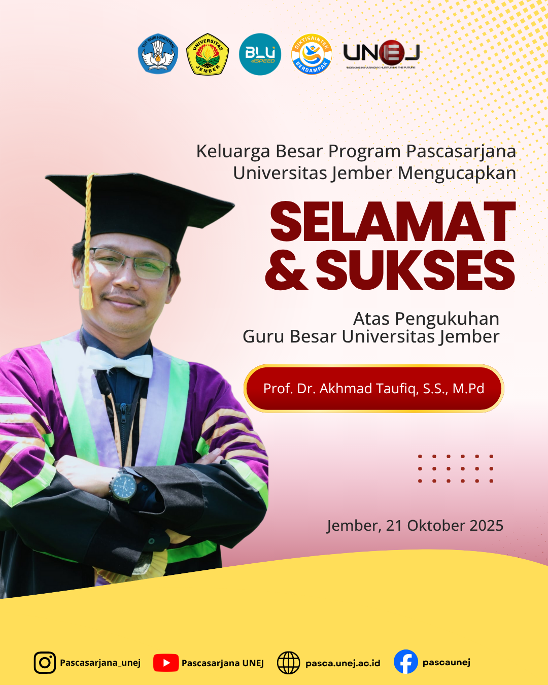 Ucapan Selamat dan Sukses